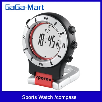 SPOVAN שעון חכם מד גובה, ברומטר מצפן LED שעון ספורט שעוני דייג הליכה טיפוס שעון הכיס