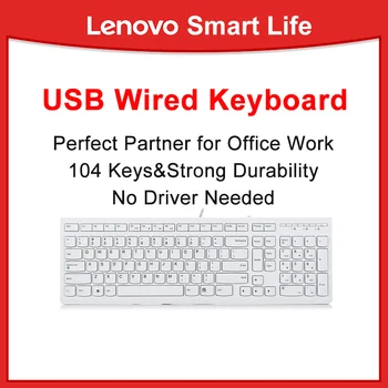 Lenovo מקורי K5819 מקלדת USB Wired 104 המפתחות שוקולד בצורת Keycaps דק במיוחד עמיד בפני נוזלים ארגונומיים למחשב