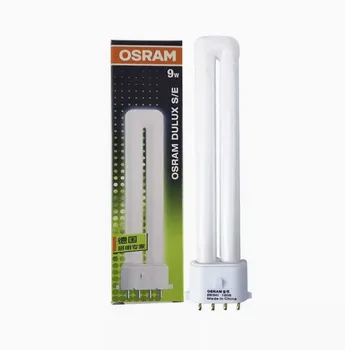2x OSRAM DULUX S/E 9W/840 4000K לבן 9W/865 אור 2G7 4 סיכות פיבולאר המנורה צינור LUMILUX הנורה