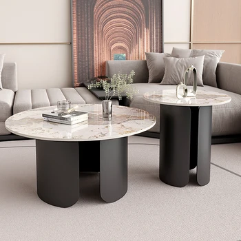 פנדורה, לוח עגול תה שולחן שילוב אור יוקרה מודרני בסלון הבית מתקדמות ריהוט מינימליסטי