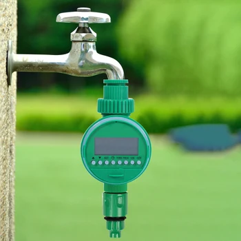 מים שליטה Clocker עם תצוגת LCD גן מים טיימר אוטומטי חיצוני עמיד ירוק נייד חכם מערכת ההשקיה, כלי