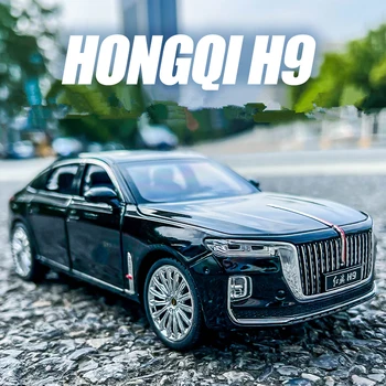 1:24 הונג צ ' י H9 סגסוגת לקסי דגם המכונית Diecast צעצוע כלי רכב מתכת דגם המכונית גבוהה הדמיה קול אור אוסף הילדים מתנות.