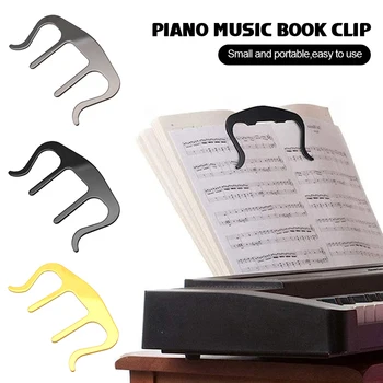יצירתי מ 'סוג מוזיקה הספר קליפ מתכת קריאה סימניה פסנתר קליפ חמוד הערה דף מלקחיים מחזיק