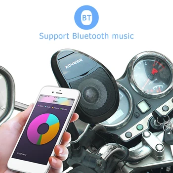 AOVEISE MT493 אופנוע ב-Bluetooth תואם רמקול מערכת שמע MP3 רדיו FM U דיסק כרטיס TF על קטנוע אופנוע Accessorie