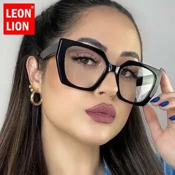 LeonLion Cateye מנופחים מסגרת משקפיים נשים וינטאג ' אנטי-אור כחול משקפי מסגרת נשים/גברים פשוט Lentes Opticos פארא Mujer