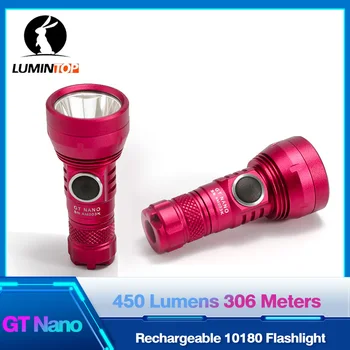 מיני נטענת פנסי LED מחזיק מפתחות אור EDC 10180 10440 הבזק אור עמיד למים פנס Osram NM1 Lumintop GT ננו אדום