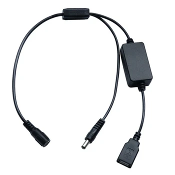 ל-USB כבל מתח 12V 2A 5.5x2.1 מ 