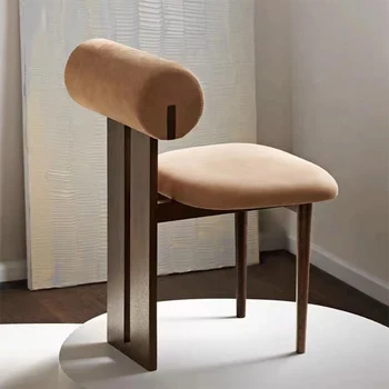 מרפסת עץ מודרני כסאות אוכל יוקרתיים יהירות רטרו לסועדים כיסאות ארגונומיים להירגע Silla Comedor רהיטים BL50CY
