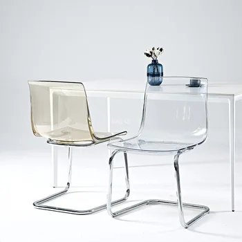מודרני שקוף כסאות אוכל נורדי ארגונומי מינימליסטי יחיד כיסאות הדירה מחכה Meubles דה סלון פריטים ביתיים