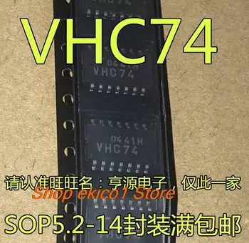 10pieces המניות המקורי TC74VHC74 TC74VHC74F VHC74 SOP5.2-14