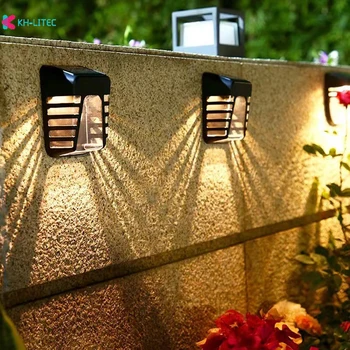 חדש LED סולארית אורות קיר חיצוני מנורה סולרית עמיד למים חיישן אור אנרגית שמש שמש רחוב אור בגינה בבית תודה