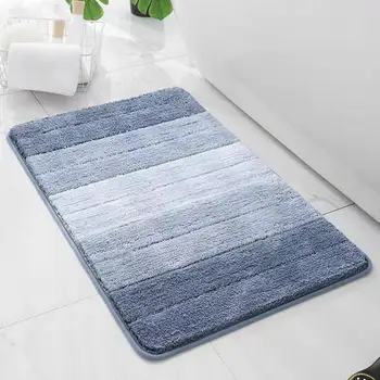 צבע האמבטיה שטיח מודרני ייבוש מהיר רכות נגד החלקה בעובי סופר סופג דלת כניסה מקלחת שטיח רצפת משטח האמבטיה Suppli