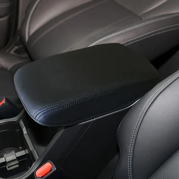 המכונית עור במרכז הקונסולה המושב תיבת כרית משענת יד כיסוי מגן כיסוי עבור סובארו פורסטר 2019-2021 שחור