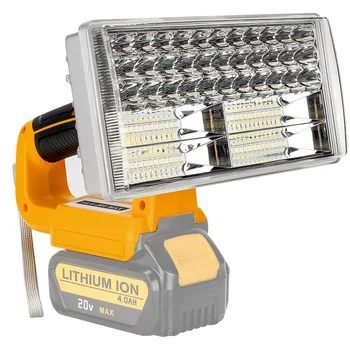 40W 4200LM אלחוטי LED העבודה האור דיוולט 20V מקס DCB205 Li-Ion סוללה אור חירום JobSite תאורה פנס עם USB