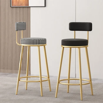 גבוה הסלון בר-כסאות מטבח מודרני תכונת עיצוב נורדי בר כסאות יוקרה חיצונית צואה Barkrukken רהיטים SR50BC