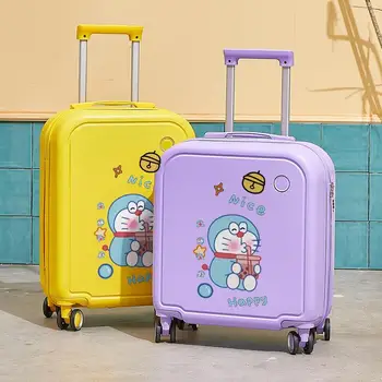 Kawaii המזוודות קריקטורה אנימה Doraemons יצירתי נייד קיבולת גדולה נסיעות תיבת קוד חמוד המזוודה מתוק קריקטורה ילדים מתנה