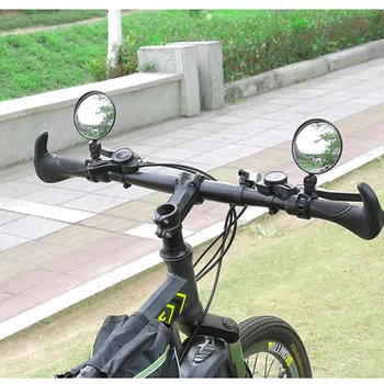 אוניברסלי לאופניים מראה אחורית מתכווננת לסובב את זווית רחבה, רכיבה על אופניים הכידון אחורית מראות MTB אופני כביש ואביזרים