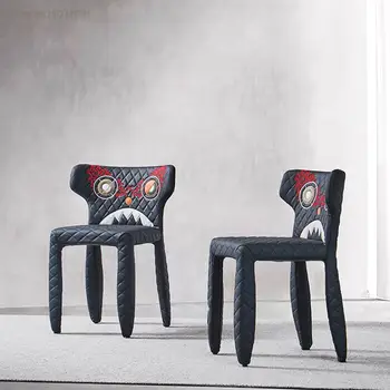 האוכל הכיסא ריהוט איטלקי בבית מפלצת כיסא המעצב את התרבות הסינית מודרני מינימליסטי רהיטים מעצב הכיסא