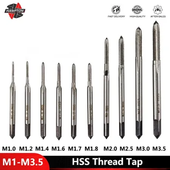 מיני HSS מדד בורג חוט הקש M1-M3.5 ישר חליל המכונה הכנס הקש על המקדחה להגדיר