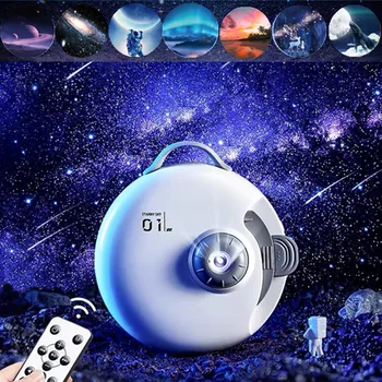 32 1 Galaxy מקרן LED לילה אור פלנטריום כוכבים מקרן עם Bluetooth רמקול מוסיקה תקרת חדר עיצוב הבית
