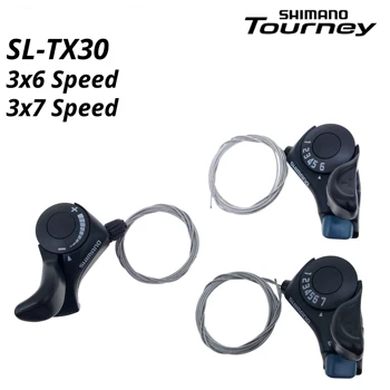 Shimano טורניר SL TX30 אופניים משמרת המנוף 6 7 18 21 מהירות tx30 משני הפנימי ציוד כבל כלול
