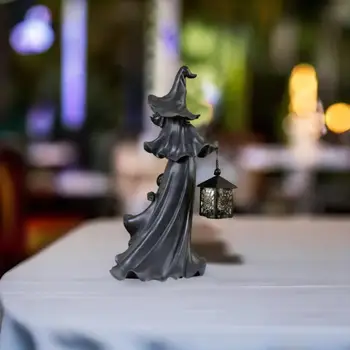 המכשפה קישוט הבית שולחן קישוט ליל כל הקדושים מפחיד מציאותי מכשפה ליל כל הקדושים קישוט ידידותי לסביבה עבור שולחן עבור