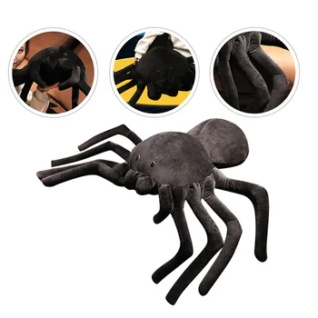עכביש צעצוע קטיפה, פרווה של חיות צעצוע מציאותי קישוט הבית חיות חמודות