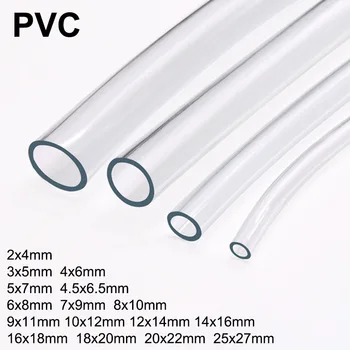 1 מטר/הרבה selang plastik PVC בנינג transparan ID 2 3 4 5 6 8 10 12 14 16 18 20 25mm pipa tangki ikan pompa אוויר kualitas tingg