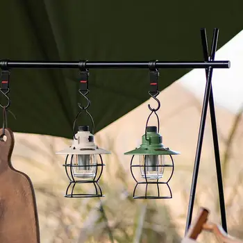 פנס קמפינג לאוהלים מופעל באמצעות סוללה מנורת LED עמיד למים אוהל אור עם 3 מצבי אור אוהל אורות טיולי הליכה תרמילאות ציוד