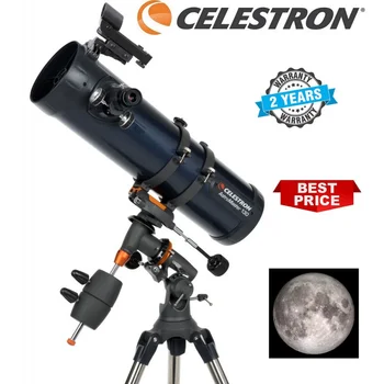 Celestron 31045 AstroMaster 130EQ 130mm F5 ניוטון טלסקופ מחזיר אור - מלא-זכוכית מצופה אופטיקה מתכוונן גובה החצובה.