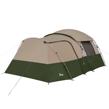 Slumberjack אשוח קריק 6 אדם כיפת האוהל, עם מוסך סגנון מתחם קמפינג אוהל