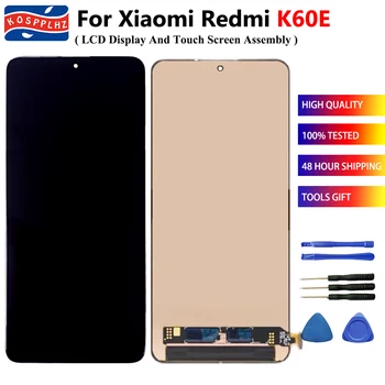 TFT LCD Xiaomi Redmi K60E תצוגה מסך מגע LCD הרכבה, החלפה לא טביעת אצבע + דבק