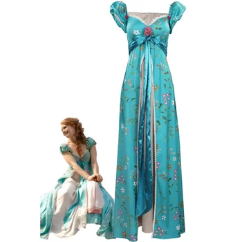 מוקסם 2 תחפושות קוספליי ג ' יזל שמלה בנות תלבושות נשים ליל כל הקדושים מסיבת קרנבל בגדים בשביל לשחק תפקיד כחול הנסיכה Dres