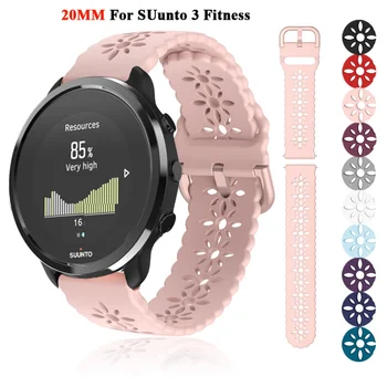 20mm שעון חכם סיליקון צמיד רצועות עבור Suunto 3 כושר Watchbands קוטב להצית/2/התאחדו Smartwatch החגורה צמיד קוראה