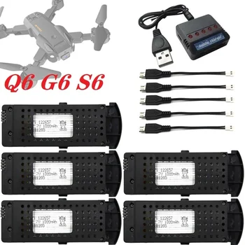 מקורי ש6 סוללה נטענת ומטען עבור ש6 G6 S6 8K RC Quadcopter חלקי חילוף עבור G6 Pro 3.7 V, 1800mAh סוללה Lipo