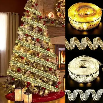 אורות עץ חג המולד קישוטי חג מולד קל לשימוש 360 מעלות אור גמיש Diy קישוטי חג מולד קישוט