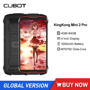 Cubot KingKong Mini 2 Pro עמיד למים מחוספס מיני טלפונים חכמים 4ס מ אוקטה ליבות 4GB+64GB SIM כפול נייד קטן 4G טלפון נייד