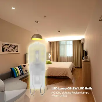 מנורת LED G9 5W LED הנורה AC 220V אור הזרקורים נברשת תאורה להחליף מנורות
